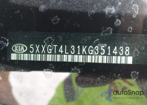 2019 Kia Optima Lx из США, поврежденный, VIN 5XXGT4L31KG351438